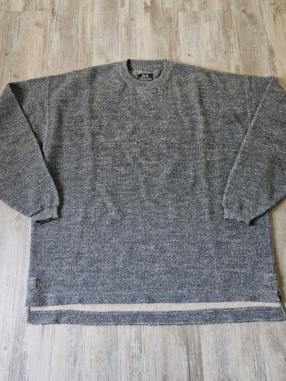Vintage Willis&Geiger Outfitters Gray Wool Alpaca Blend Crewneck Sweater Large